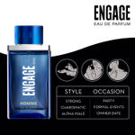 Buy Engage Homme EDP Perfume For Men 100 ml + 3 ml, Citrus and Woody, Premium Long Lasting Fragrance, Perfect Gift For Men, Skin Friendly, Everyday Fragrance - Purplle