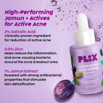 Buy PLIX Jamun Active Acne Control Dewy Serum for Active Acne & Dark Spot Reduction with 2% Salicylic Acid & Caffeine for Breakout Control - Purplle