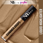 Buy NY Bae Shimmer Drops Liquid Highlighter - Gold Glam 03 (3 ml) | Gold | Rich Colour | Super Blendable | Multipurpose | Travel Friendly - Purplle