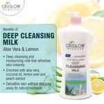 Buy OxyGlow Herbals Deep Cleansing Milk|Removes | Makeup &Impurities| Nourishes skin | Makeup Remover-1000g|Pack of 1 - Purplle