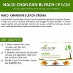Buy OxyGlow Herbals Haldi Chandan Bleach Cream enriched with Chandan|Brightens & Lightens the Skin - Purplle