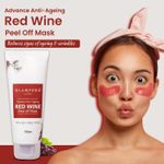 Buy Glamveda Red Wine Advance Anti Ageing Peel Off Mask,Reduces Signs Of Aging, Gives A Radiant Glow,100Gm - Purplle