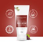 Buy Glamveda Red Wine Advance Anti Ageing Peel Off Mask,Reduces Signs Of Aging, Gives A Radiant Glow,100Gm - Purplle