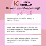 Buy KINDED Liquid Concealer for Face Makeup Full Coverage Colour Corrector Contour Waterproof HD Pro Master Series for Dry & Oily Skin Acne Dark Circles Dark Spots (Creamy Matte, Nude It, 6 ml) - Purplle