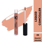 Buy KINDED Liquid Concealer for Face Makeup Full Coverage Colour Corrector Contour Waterproof HD Pro Master Series for Dry & Oily Skin Acne Dark Circles Dark Spots (Creamy Matte, Peachy Orange, 6 ml) - Purplle