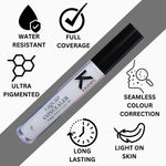 Buy KINDED Liquid Concealer Full Coverage Colour Corrector Contour Waterproof HD Pro Master Series for Dry & Oily Skin Dark Circles & Spots (Creamy Matte, White Light & Contour Brown Combo, 6 ml each) - Purplle