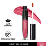 Buy FACES CANADA Comfy Silk Liquid Lipstick - Thriver Pink 02, 3ml | Satin Matte HD Finish | Luxe Comfort | Longlasting | No Dryness | Smooth Texture | Mulberry Oil & Shea Butter For Plump Hydrated Lips - Purplle