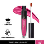Buy FACES CANADA Comfy Silk Liquid Lipstick - Vivify Pink 07, 3ml | Satin Matte HD Finish | Luxe Comfort | Longlasting | No Dryness | Smooth Texture | Mulberry Oil & Shea Butter For Plump Hydrated Lips - Purplle