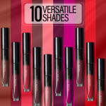 Buy FACES CANADA Comfy Silk Liquid Lipstick - Zealous Red 10, 3 ml | Satin Matte HD Finish | Luxe Comfort | Longlasting | No Dryness | Smooth Texture | Mulberry Oil & Shea Butter For Plump Hydrated Lips - Purplle