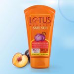 Buy Lotus Herbals Safe Sun Sunscreen Cream - Indian Summer Formula | SPF 30 | PA++ | Non-Greasy | Sweat & Water Resistant | 100g - Purplle
