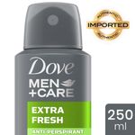 Buy Dove Men+Care Extra Fresh Dry Spray Antiperspirant Deodorant (250 ml) - Purplle