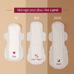 Buy Carmesi Sensitive 3-in-1 Flow Pack- Sanitary Pads (4L+8XL+2XXL) with 2 free Pantyliners - Purplle