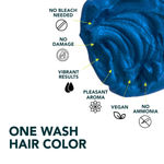 Buy Paradyes Denim Blue Temporary One Wash Hair Color 45 gm - Purplle
