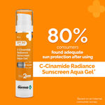 Buy The Derma Co. C-Cinamide Radiance Sunscreen Aqua Gel with SPF 50 & PA++++ For Broad Spectrum Protection - 50g - Purplle