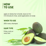Buy Plum Avocado & Argan Frizz Control Conditioner for curly, wavy, frizzy hair | With Avocado Oil, Argan Oil, Shea Butter, Sunflower Oil | Reduces frizz & prevents hair from excessive dryness 175 ml - Purplle