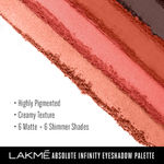 Buy Lakme Absolute Infinity Eye Shadow Palette, Coral Sunset (12 g) - Purplle