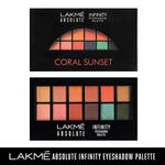 Buy Lakme Absolute Infinity Eye Shadow Palette, Coral Sunset (12 g) - Purplle