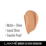 Buy Lakme Absolute 3D Cover Foundation, Cool Cinnamon (15 ml) - Purplle