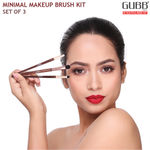 Buy GUBB Minimal Makeup Brush Kit Set Of 3 (Lip Brush, Eyeshadow Brush & Eyeliner Brush) - Purplle