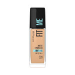 Buy Maybelline New York Fit Me Matte+Poreless Liquid Foundation (With Pump & SPF 22), 220 Natural Beige, 30ml - Purplle