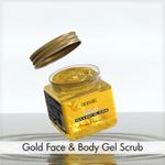 Buy Dr.Rashel Purifying Gold Face And Body Gel Scrub For All Skin Types (380 ml) - Purplle