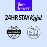 Buy Blue Heaven 24HR Jet Black Stay Kajal Black (0.30 g) - Purplle