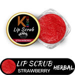 Buy KINDED Lip Sugar Scrub Herbal Natural Essential Oils Exfoliating Balm Polish Scrubber for Men Women Smoked Dry Dark Chapped Lips to Lighten Pigmentation Dead Skin Tan Removal (10 gm, Strawberry) - Purplle