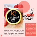 Buy KINDED Lip Sugar Scrub Herbal Natural Essential Oils Exfoliating Balm Polish Scrubber for Men Women Smoked Dry Dark Chapped Lips to Lighten Pigmentation Dead Skin Tan Removal (10 gm, Strawberry) - Purplle