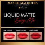 Buy Manish Malhotra Beauty By MyGlamm Liquid Matte Lipstick-Envy Me-7gm - Purplle