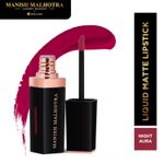 Buy Manish Malhotra Beauty By MyGlamm Liquid Matte Lipstick-Night Aura-7 gm - Purplle