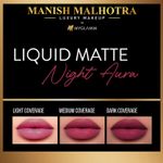 Buy Manish Malhotra Beauty By MyGlamm Liquid Matte Lipstick-Night Aura-7 gm - Purplle