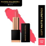 Buy Manish Malhotra Beauty By MyGlamm Soft Matte Lipstick-Poppy Pink-4gm - Purplle