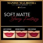 Buy Manish Malhotra Beauty By MyGlamm Soft Matte Lipstick-Berry Fantasy-4gm - Purplle