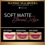 Buy Manish Malhotra Beauty By MyGlamm Soft Matte Lipstick-Eternal Rose-4gm - Purplle