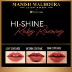 Buy Manish Malhotra Beauty By MyGlamm Hi-Shine Lipstick-Ruby Runway-4 gm - Purplle