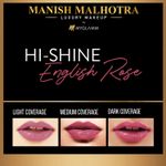 Buy Manish Malhotra Beauty By MyGlamm Hi-Shine Lipstick-English Rose-4gm - Purplle