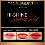 Buy Manish Malhotra Beauty By MyGlamm Hi-Shine Lipstick-Radiant Red-4gm - Purplle