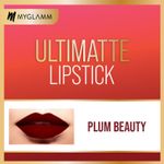 Buy MyGlamm Ultimatte Long Stay Matte Liquid Lipstick-Plum Beauty (2.5 ml) - Purplle