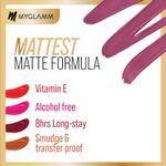 Buy MyGlamm Ultimatte Long Stay Matte Liquid Lipstick-Plum Goddess (2.5 ml) - Purplle