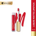 Buy MyGlamm Ultimatte Long Stay Matte Liquid Lipstick-Red Diva (2.5 ml) - Purplle