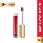 Buy MyGlamm Ultimatte Long Stay Matte Liquid Lipstick-Red Diva (2.5 ml) - Purplle