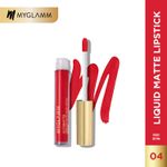 Buy MyGlamm Ultimatte Long Stay Matte Liquid Lipstick-Red Diva (2.5 ml) - Purplle