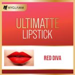 Buy MyGlamm Ultimatte Long Stay Matte Liquid Lipstick-Red Diva (2.5 ml) - Purplle