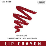 Buy INSIGHT COSMETICS MEGA LAST CRAYON LIPSTICK_TAKE IT SLOW (02) - Purplle