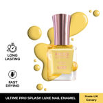 Buy FACES CANADA Ultime Pro Splash Luxe Nail Enamel - Canary (L06), 12ml | Glossy Finish | Quick Drying | Long Lasting | High Shine | Chip Defiant | Even-Finish | Vegan | Non-Toxic | Ethanol-Free - Purplle