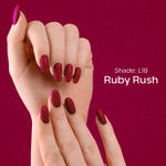 Buy FACES CANADA Ultime Pro Splash Luxe Nail Enamel - Ruby Rush (L18), 12ml | Glossy Finish | Quick Drying | Long Lasting | High Shine | Chip Defiant | Even-Finish | Vegan | Non-Toxic | Ethanol-Free - Purplle