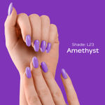 Buy FACES CANADA Ultime Pro Splash Luxe Nail Enamel - Amethyst (L23), 12ml | Glossy Finish | Quick Drying | Long Lasting | High Shine | Chip Defiant | Even-Finish | Vegan | Non-Toxic | Ethanol-Free - Purplle