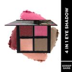 Buy FACES CANADA 4 IN 1 Quad Eyeshadow Palette - Gossip Gang 04, 4.8 gm | Shimmer & Matte Shades | Satin Matte Finish Eye Shadow Quartet | Intense Pigment | Long Lasting | Vitamin E Enriched | Vegan - Purplle