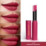 Buy FACES CANADA Long Stay 3-in-1 Matte Lipstick - Romantic Maroon 01, 2 gm | 8HR Longstay | Transfer Proof | Moisturizing | Chamomile & Shea Butter | Primer-Infused | Lightweight | Intense Color Payoff - Purplle