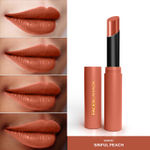 Buy FACES CANADA Long Stay 3-in-1 Matte Lipstick - Sinful Peach 05, 2 gm - Purplle